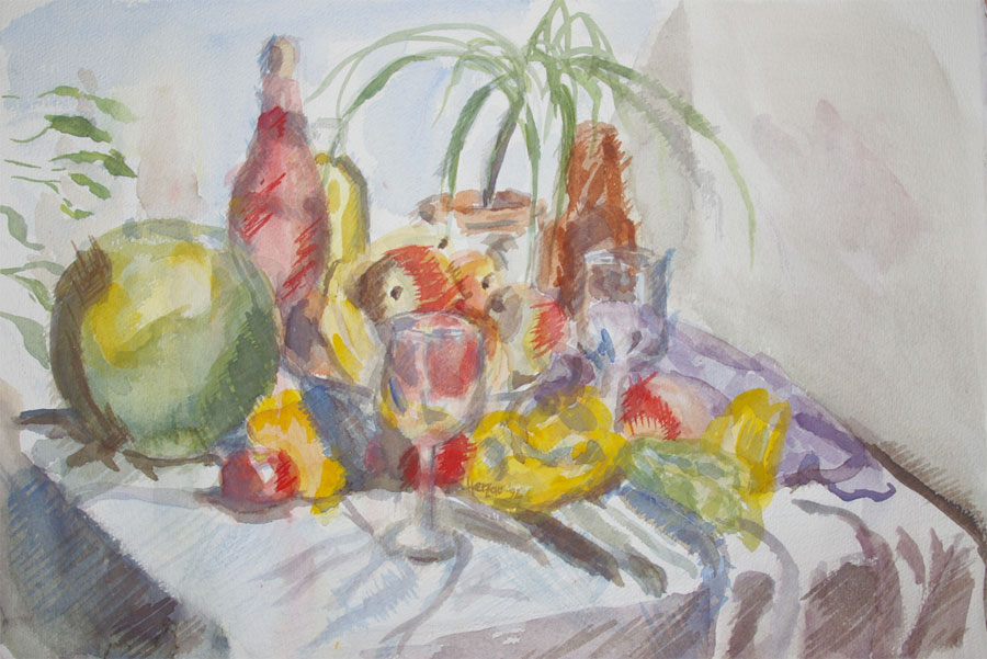 Aquarell Srillleben 2